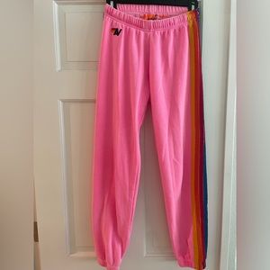 Aviator Nation pink sweatpants size XS